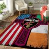 Cleveland Cavaliers Basketball Irish St Patricks Day Flag Cross NBA Rug Home Decor