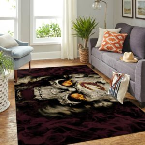 Cleveland Cavaliers NBA Team Logo Skull Style Nice Gift NBA Living Room Carpet Rug Home Decor