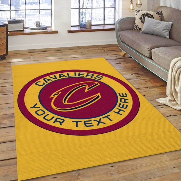 Cleveland Cavaliers Team Logo NBA Living Room Carpet Rug Home Decor