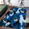 Customizable Washington Wizards Logo Living Room Rug NBA Rug Room Decor