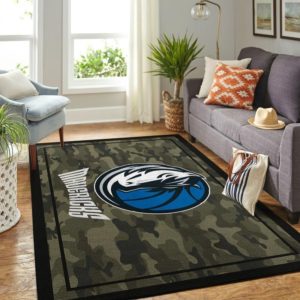 Dallas Mavericks Camouflage NBA Living Room Carpet Rug Home Decor