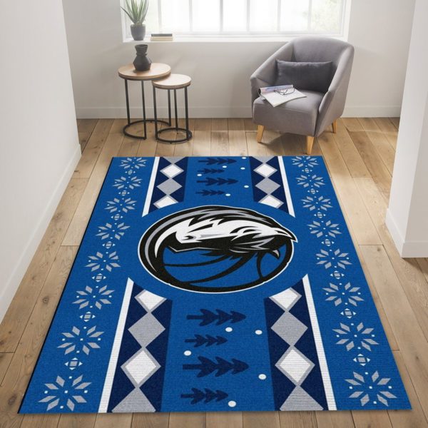 Dallas Mavericks Christmas NBA Living Room Carpet Rug Home Decor