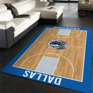 Dallas Mavericks Team Logo Stadium NBA Living Room Carpet Rug Home Decor