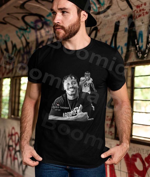 Demaryius Thomas Denver Broncos Black And White T-shirt
