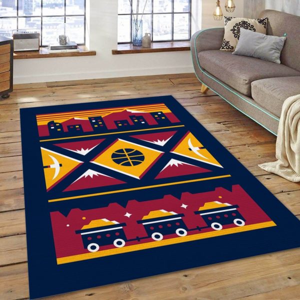 Denver Nuggets City NBA Rug Home Decor