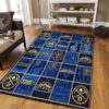 Denver Nuggets Team Logo NBA Living Room Carpet Rug Home Decor