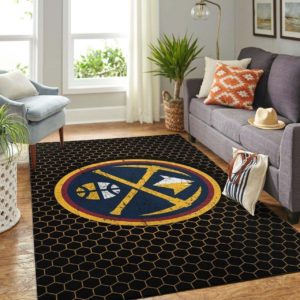 Denver Nuggets Team Logo Net NBA Rug Home Decor