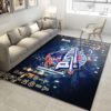 Detroit Pistons Team Logo NBA Living Room Carpet Rug Home Decor