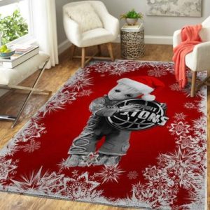 Detroit Pistons Groot Hug Christmas NBA Rug Home Decor