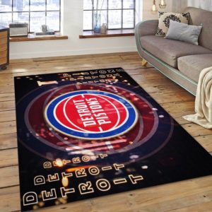 Detroit Pistons NBA Living Room Carpet Rug Home Decor