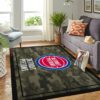 Golden State Warriors Team Logo Grey Wooden Style Nice Gift NBA Living Room Carpet Rug Home Decor