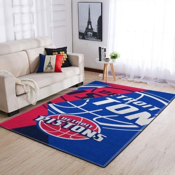 Detroit Pistons Team Logo Gifts NBA Rug Home Decor