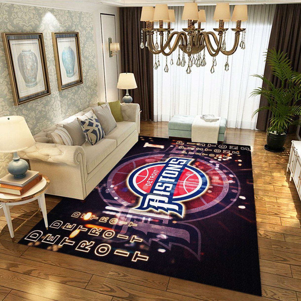 Detroit Pistons Team Logo Gifts NBA Rug Home Decor Detroit Pistons Team Logo Gifts NBA Rug Home Decor