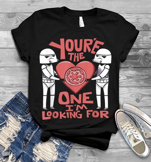 Funny Star Wars Valentines The One Im Looking For Vintage T-shirt Funny Star Wars Valentines The One Im Looking For Vintage T-shirt