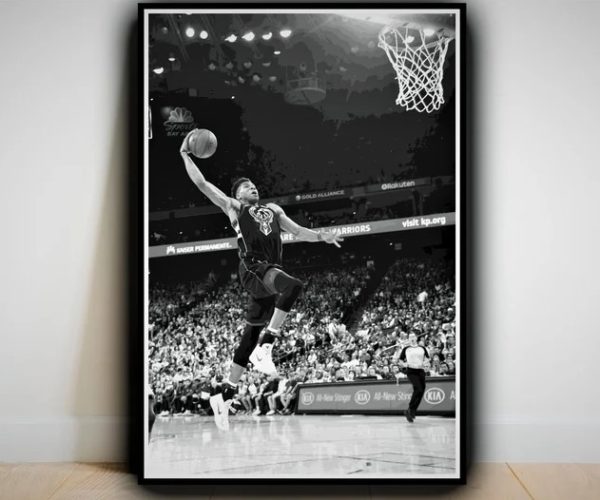 Giannis Antetokounmpo Dunk Poster Canvas Home Decor