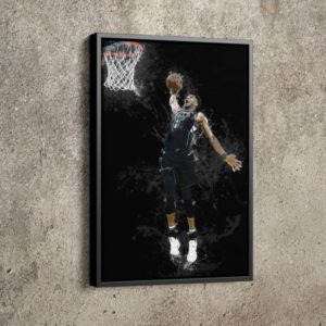 Giannis Antetokounmpo Dunk Poster Milwaukee Bucks NBA Poster Canvas Home Decor