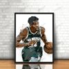 Giannis Antetokounmpo Wall Art Poster Canvas Home Decor