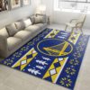 Golden State Warriors Basketball Irish St Patricks Day Flag Cross NBA Rug Home Decor
