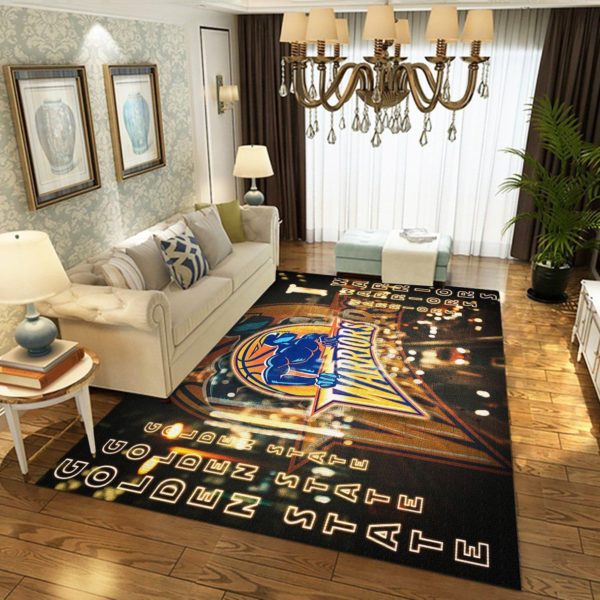 Golden State Warriors NBA Rug Home Decor