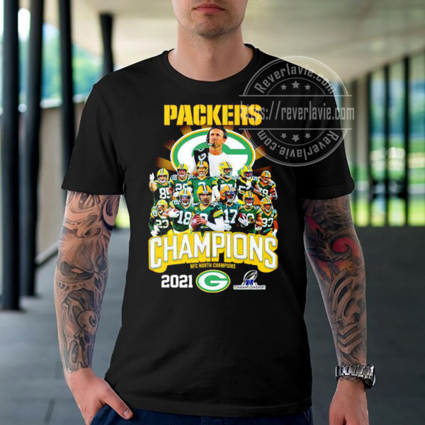 Green Bay Packers Team 2021 NFC North Champions Unisex T-Shirt