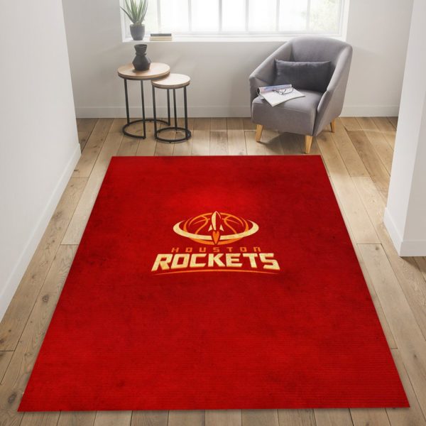 Houston Rockets NBA Living Room Carpet Rug Home Decor