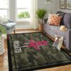 Houston Rockets Camouflage Style NBA Living Room Carpet Rug Home Decor