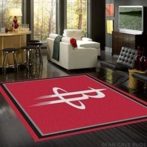 Houston Rockets Team Logo Gifts NBA Rug Home Decor