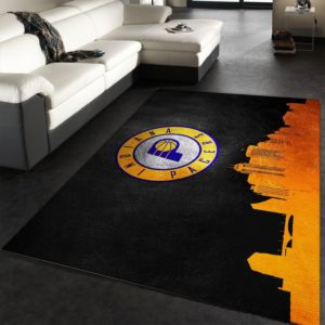 Indiana Pacers Skyline NBA Living Room Carpet Rug Home Decor