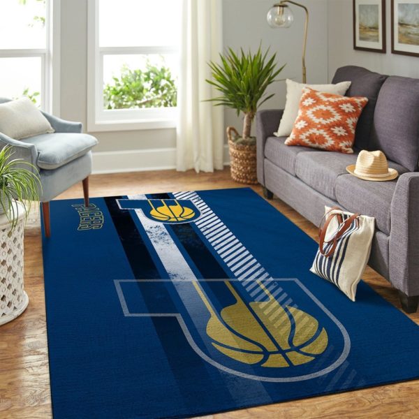 Indiana Pacers Team Logo Nice Gift NBA Living Room Carpet Rug Home Decor
