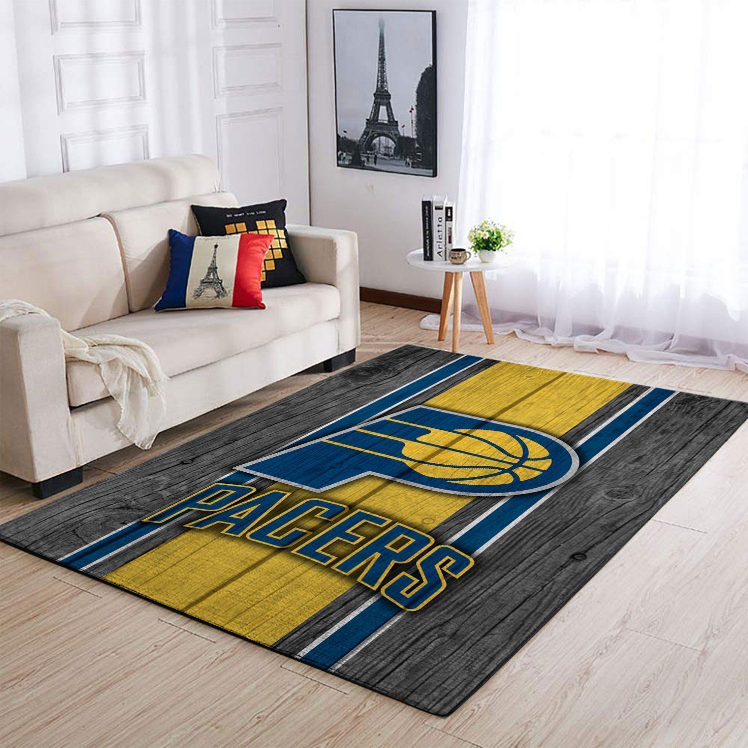 Indiana Pacers Team Logo Wooden Style Nice Gift NBA Rug Home Decor Indiana Pacers Team Logo Wooden Style Nice Gift NBA Rug Home Decor