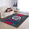 LA Clippers Team Logo Wooden Style NBA Rug Home Decor