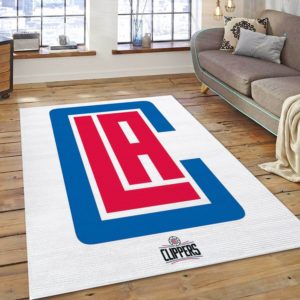 La Clippers Team Logo NBA Living Room Carpet Rug Home Decor