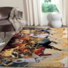 Miami Heat Team Logo Grey Wooden Style Nice NBA Rug Home Decor