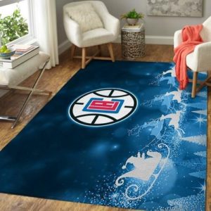 Los Angeles Clippers Christmas NBA Rug Home Decor