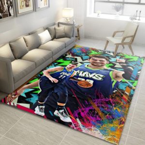 Luka Doncic Dallas Mavericks Gifts NBA Rug Home Decor