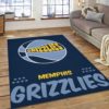 Memphis Grizzlies Ball NBA Living Room Carpet Rug Home Decor