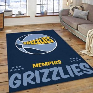 Memphis Grizzlies Ball NBA Living Room Carpet Rug Home Decor