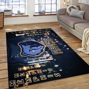 Memphis Grizzlies NBA Living Room Carpet Rug Home Decor