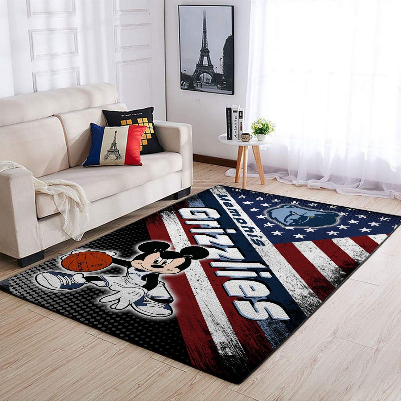 Memphis Grizzlies Team Logo Mickey Us Style Nice Gift NBA Rug Home Decor Memphis Grizzlies Team Logo Mickey Us Style Nice Gift NBA Rug Home Decor