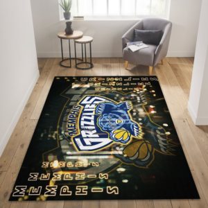 Memphis Grizzlies Team Logo NBA Living Room Carpet Rug Home Decor