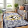 Memphis Grizzlies Team Logo Skull Flower Style Nice Gift NBA Rug Home Decor