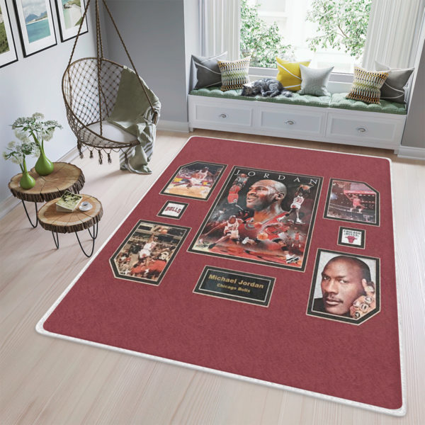 Michael Jordan Chicago Bulls Gifts NBA Rug Home Decor