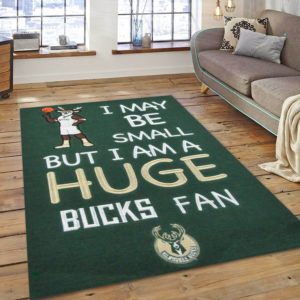 Milwaukee Bucks Fan NBA Rug Room Decor