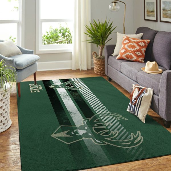 Milwaukee Bucks Team Logo Nice Gift NBA Rug Home Decor