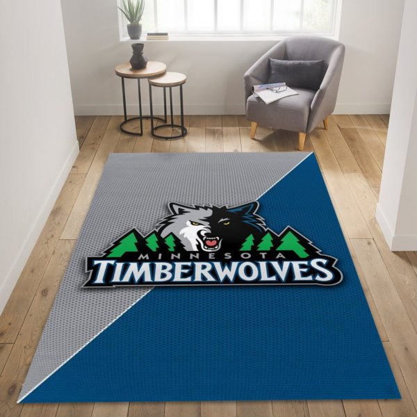 Minnesota Timberwolves Team Logo Gifts NBA Rug Home Decor
