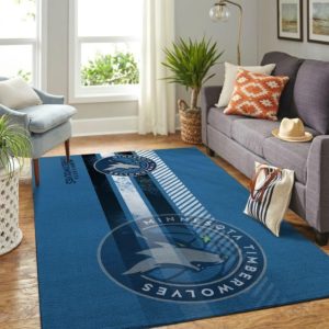 Minnesota Timberwolves Team Logo NBA Living Room Carpet Rug Home Decor