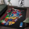 Teams Map Gifts NBA Rug Home Decor