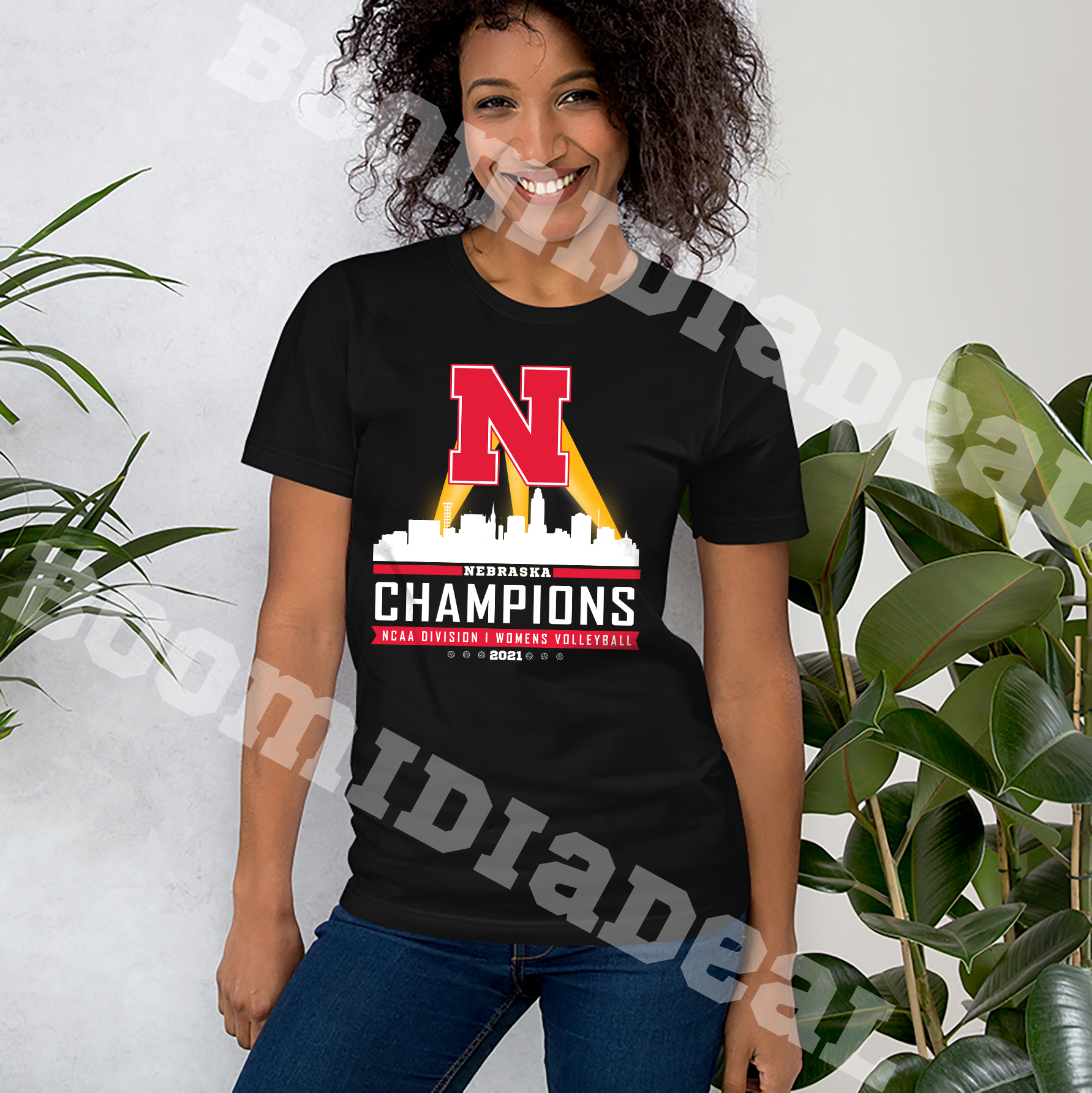 Nebraska Volleyball Skyline 2021 NCAA Division 1 Womens Volleyball Championship T-Shirt Nebraska Volleyball Skyline 2021 NCAA Division 1 Womens Volleyball Championship T-Shirt