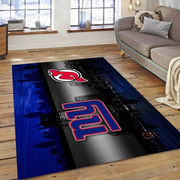 New Jersey City Sports Team NBA Living Room Carpet Rug Home Decor