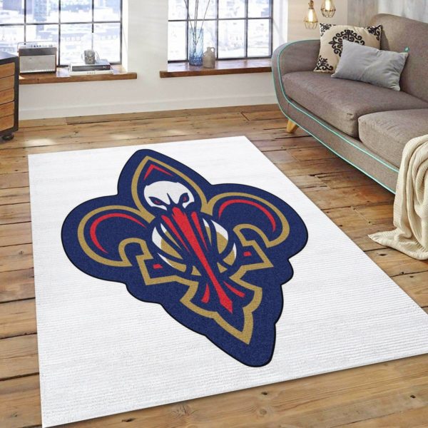 New Orleans Pelicans Logo NBA Rug Home Decor